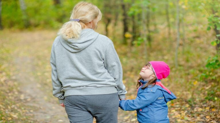 special needs daughter with mother