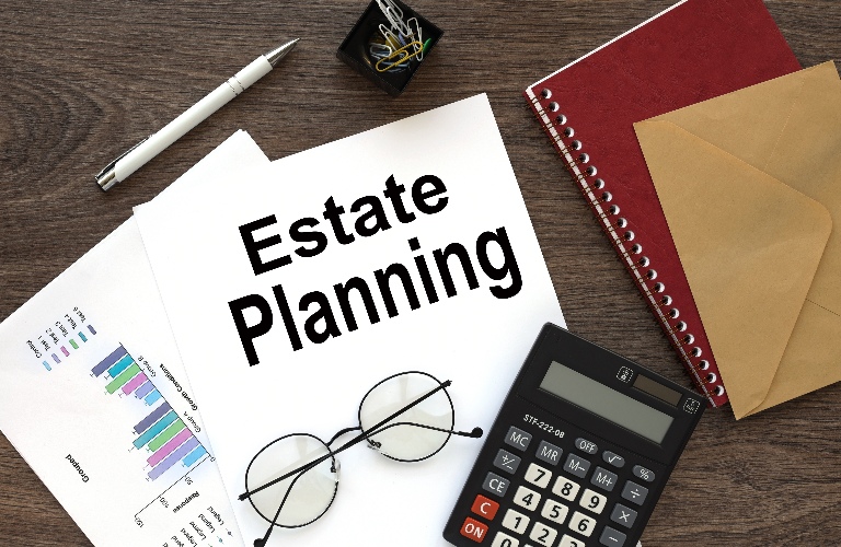 estate planning on the work desk