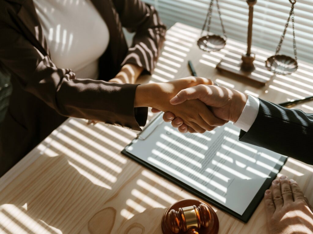 People shaking hands